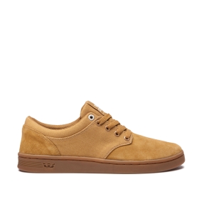 Supra CHINO COURT Lave Sneakers Herre Tan/tyggis | NO-33089